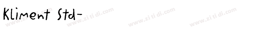 Kliment Std字体转换